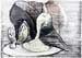 2009 - Égö gyertya cipövel és tojáshéjjal 20x30cm rajz